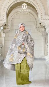 BELIMUKENA PREMIUM - Mukena Dewasa Katun Laser Cut Motif