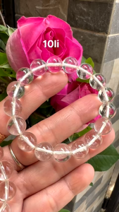 Vòng Chuỗi Nữ Đá Thạch Anh Trắng Tự Nhiên trong bóng đẹp size hạt 10mm Hợp Nữ mệnh Kim mệnh Thủy đeo đẹp xinh tay tốt cho sức khỏe công việc may mắn chỉ có 480k / 1 chiếc ạ