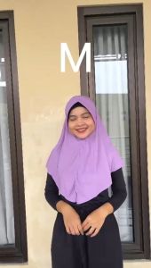 𝐃𝐕𝐂 - Jilbab Instan Sporty Hamidah All Size S M L XL Menutup Dada Jersey / Hijab Bergo Jersey Premium Warna Lengkap / Kerudung sekolah Muslimah Wanita