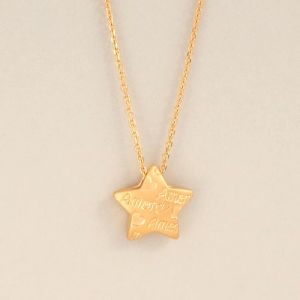 Chow Sang Sang 周生生 Love Decode 999 24K Pure Gold Star Pendant 92645P