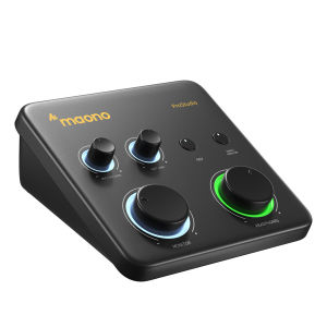 MAONO Prostudio PS22 Lite USB Audio interface24bit /192kHz Mixer55dB Gain PreampSimple contorl sound cardfor Recording/ singsing/Brocasting/Live-streaming