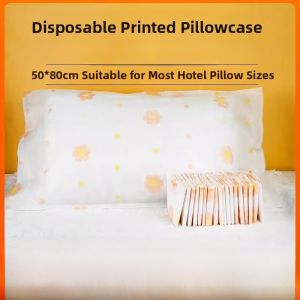 Thickened Printed Pillowcase Non-Woven Fabric Hotel Travel Pillow Towel Bedding Set Universal Beauty Salon Linen Sheet Set