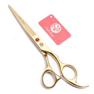 Pet Cutting Scissors Purple Dragon Japan Stainless Gold 6.5" 7" Dog Thinning Scissors Dog Grooming Shears Curved Scissors Z3002
