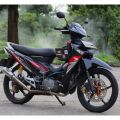 STRIPING STANDAR ORI LIST STIKER SUPRA X 125 FI TAHUN 2019 HITAM FULL INJEKSI. 