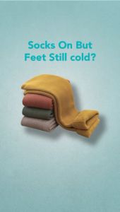 Hitchie 2Pairs Thick Cotton Wool Cashmere Socks Winter Warm Travel Stokin Stocking Tebal Sejuk Berpantang Bersalin 冬天袜子