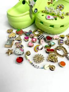 Metal shoes charm cross charm Shoe Buckle metal Music Guitar Musical Instrument Alloy Fashion Hole Shoe Accessories