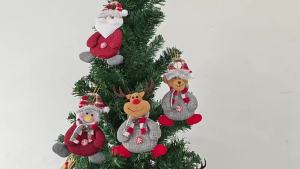 Móc Treo Trang Trí Cây Thông Noel Hình Búp Bê Vải Nhảy Múa Kiểu Mới Phụ Kiện Búp Bê Quà Tặng Trang Trí Ngày Lễ