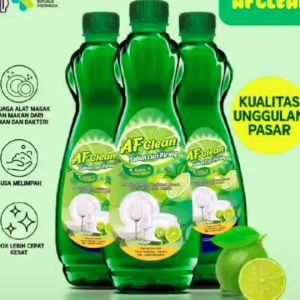 AF Clean Pencuci Piring 450ml Sabun Cuci Piring botol 450ml - Lime Jeruk Nipis