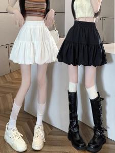 Váy Ngắn Hình Hoa Cạp Cao Phong Cách Ngọt Ngào Mùa Hè 2025 Váy Chữ a Xếp Nếp Cho Nữ Váy Ngắn Dáng Chữ a Màu Trơn