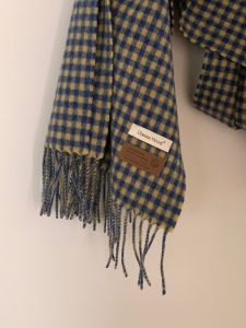 Pure Wool Scarf Womens Winter Plaid High Grade Warmth Neck Warmer Shawl Cheesemood Korean Style Long Rectangle Grid Pattern