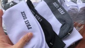 ถุงเท้านักเรียน ยกแพ็ค 12คู่ ราคาถูก ถุงเท้าข้อยาว (มีแบ่งขาย6คู่) สินค้าพร้อมส่ง