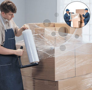 Black / Transparent Stretch Film Shrink Wrap 50cm (2.2Kg X 1 Roll) SF01