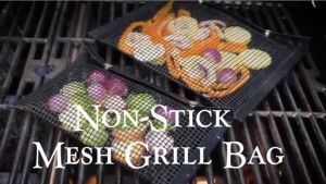 Non-Stick Mesh Grill Bag Barbecue Mat Bbq Grill Mat Vegetable Meat Cooking Pouch Heat Resistant Bbq Accessories Tools