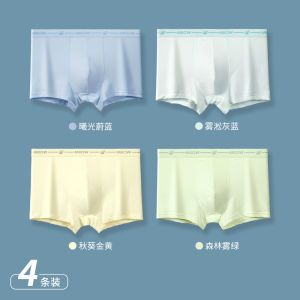 Antibacterial Modal Briefs for Teenage Boys Seamless Boxer Shorts High Waist Simple Style Cotton And Modal Comfortable Underwear