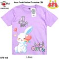 KFS 166 Atasan Baju Anak Perempuan Kaos Sweet Bunny Love So Cute  Lucu Usia 1-13 Tahun. 
