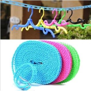 tali jemuran praktis gantungan baju clothes line loundry tambang 5m warna warni