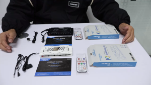 LOVINGCOOL ARGB Multi-Fan Cooling Hub with Remote Control High-Quality RGB LED Lighting 5V3Pin + 4Pin Plug-in System - Black/White