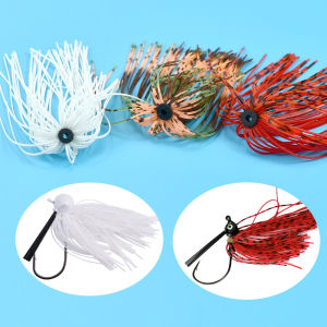 2Pcs Silicone Jig Skirts Fishing Lure Skirt for Spinnerbaits Bass Buzzbaits DIY Squid Jig Spinner Bait Buzzbaits Accessories