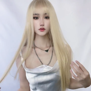 (TẶNG LƯỚI) Tóc giả nữ nguyên đầu dáng thẳng 65cm siêu da đầu - TG87