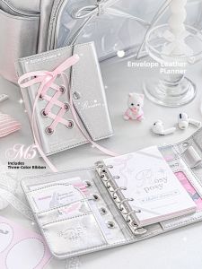 RosyPosy Ballet Series Loose Leaf Notebook High Aesthetic Value for High School And Middle School Students Portable Notebook