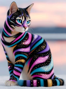Acrylic Paint By Numbers Kitten Art Pattern Painting By Numbers on Canvas Coloring By Number for Adults Paint Digital Art