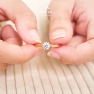 Xuping Cincin Wanita Lapis Emas Mata 1 Cantik Mewah GG6 0121210126