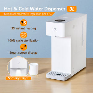 Xiaomi Mijia Instant Hot Water Dispenser 3L 3 Modes Water Temperature Adjustable Household Self Cleaning Dispenser Smart Display LCD Electric Kettle