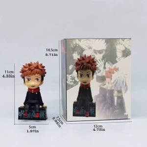 Bandai | New Bandai Gojo Satoru Jujutsu Kaisen Q Version Figures - Itadori Yuji Anime Merchandise Ornaments Fan Collectibles Room Deco