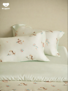 M·J BABY | Vỏ Gối Trẻ Em In Hình Thú Nhỏ Tencel 45x65cm