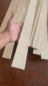 Thanh Nan Gỗ Thông Thông Dày 1cm x Rộng 4cm x Dài 1m2 Gỗ Thông Xẻ Thanh Dùng Làm Nẹp chỉ Decor DIY