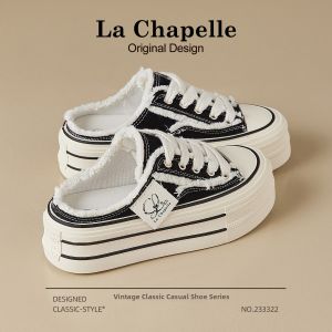 La Chapelle | Summer Easy-On Ventilated Thick-Soled Canvas Shoes
