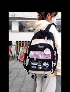 Sanrio Hello Kitty My Melody Kuromi Cinnamoroll School Bag Student Children Girls School Bag School Bag Korean Backpack