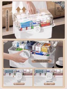 KUWUBIANJING | Multi-layer Large Capacity Medicine Box