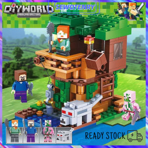 Block - My world Mainan Balok Bangunsusun Model Bentuk Rumah Pohon Hutan Untuk Diyedukasi Anak Puzzle  Rumah Pohon Hutan Untuk Diyedukasi mainan minicraf