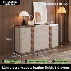 Italian Luxury Jewelry Cabinet Eight Drawer Chest