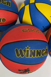 Bóng rổ WINNER cao su size 5 6 7 cho học sinh Tiểu học THCS THPT luyện tập thi đấu ngoài trời bền chắc bám tay tốt