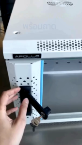 ตู้Rack 6U ลึก 60CM สีขาว พร้อมถาด Network Cabinet 6U 60CM White สำหรับติดผนัง