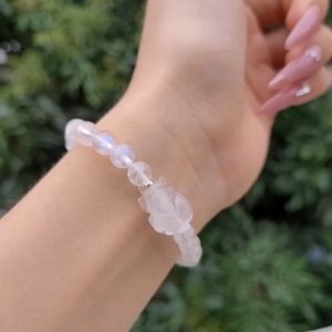 Q524 Vòng Moonstone 6li mix tỳ hưu Moonstone VIP Kim và Thuỷ - Phong Thuỷ TUDO P