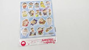 Bandai | 100pcs Cute Crayon Shin-chan Stickers Anime Cartoon Stickers for Laptops Luggage Graffiti DIY Decoration