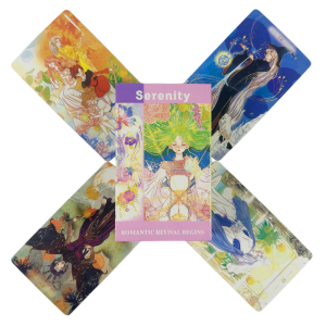10.3*6cm Serenity Tarot Deck 78 Pcs Warm Dreamy Anime-Style Tarot Cards Based on Rider System