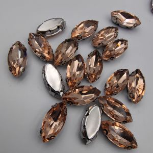 STONE BATU KRISTAL CANGKANG / CANGKRANG MOTIF MATA / SAMPAN UKURAN 6 X 12 MM PER 1 LUSIN KUALITAS BANGUS