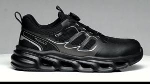 Anti Odor Breathable Safety Shoes Steel Toe Anti Smash Puncture Proof Slip Resistant Wear Resistant Construction Work Boots Men
