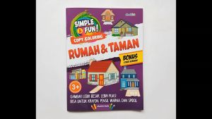 Buku Mewarnai Copy Coloring Rumah & Taman Bonus Stiker