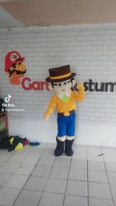 Kostum maskot badut nobita  koboi dewasa lucu costume karnaval