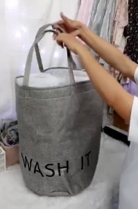 Linen Household Dirty Laundry Basket With Lid Folding Clothing Storage Bucket Bags Clothes Toys Organizer Handle Laundry Hamper With Cover