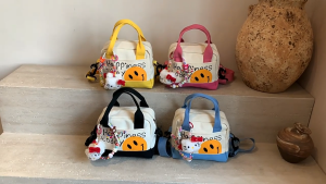 G52193 TAS LUCU TAS SELEMPANG WANITA TAS JALAN FREE GANTUNGAN LUCU HAPPINESS