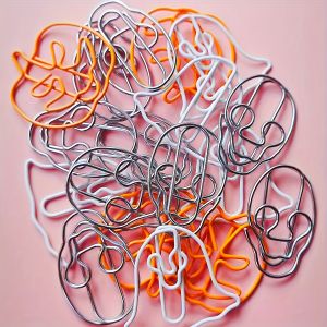25Pcs Spooky Ghost Metal Clips Kawaii Gothic Halloween Desk Accessories Stationery Gifts for Students Journal Scrapbook