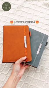 🔥 Custom Name/Logo Laser Engraving🔥 Premium Ultra Thick Strip Metal A5 Thread Binding Notebook Planner Diary Buku Nota