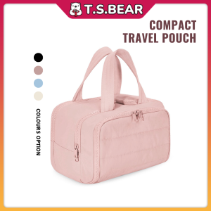 Large Capacity Toiletry Bag Compact Travel Pouch Travel Organizer Bag Cosmetic Makeup Bag Skincare Beg Kosmetik T17