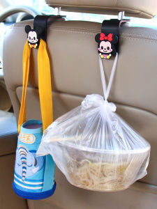 Cute Cartoon Car Seat Back Hooks Vehicle Interior Storage Accessories Multifunctional Rear Storage Car Hanging Hooks
